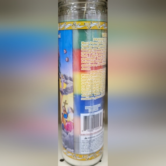 Powerful Hand (Mano Poderosa) 7 Colors Candle for Protection Spiritual Guidance - Picture 2 of 5